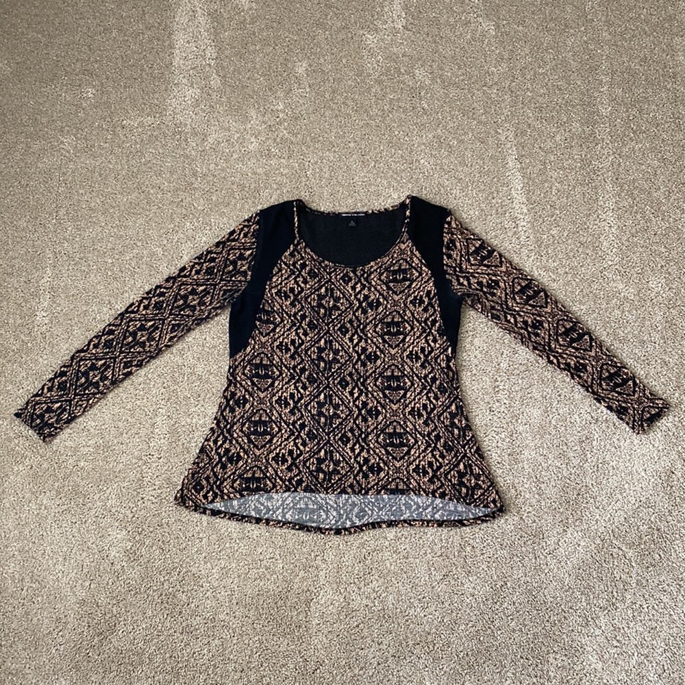 Happening In The Present Long Sleeve Mesh Top